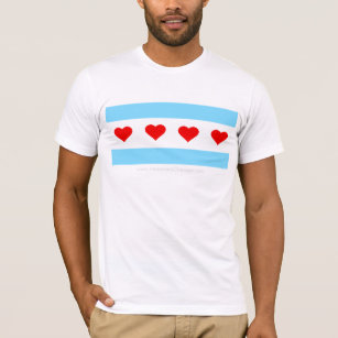 Honorary Chicago Heart Tour Flag T-Shirt