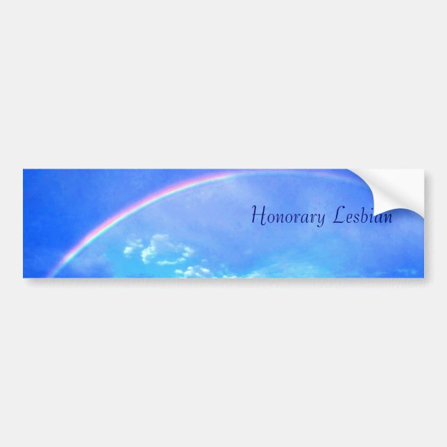 Honorary Lesbian bumper sticker (Front)