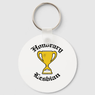 HONORARY LESBIAN -.png Keychain