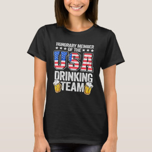 Honorary Member Of The Usa Drinking Team American T-Shirt