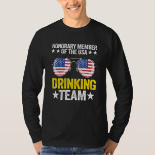 Honorary Member Of The Usa Drinking Team American  T-Shirt