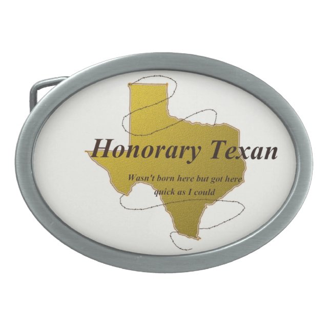 Honorary Texan Belt Buckle (Front)