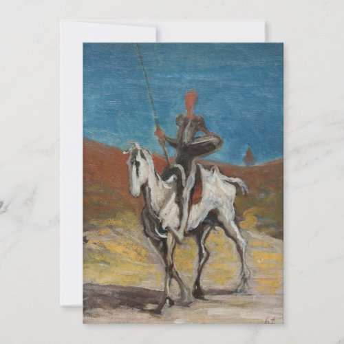 Honor Daumier _ Don Quijote and Sancho Panza Invitation