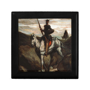 Honore Daumier - Don Quixote in the Mountains Keepsake Box
