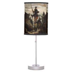 Honore Daumier - Don Quixote in the Mountains Table Lamp