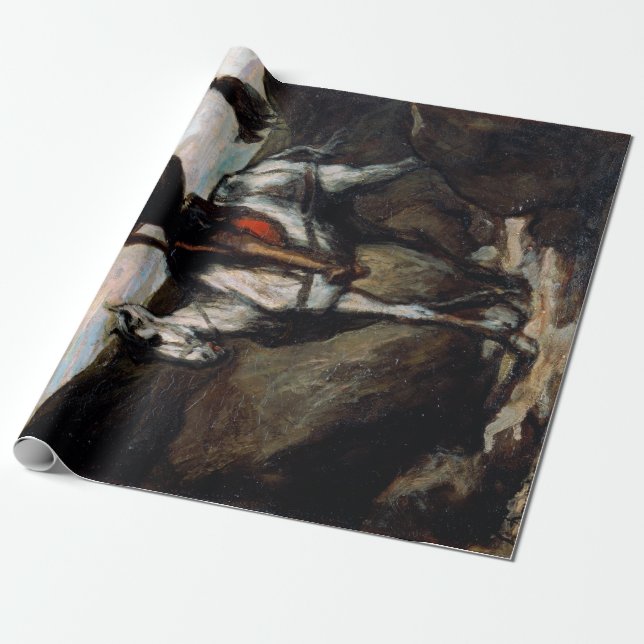 Honore Daumier Don Quixote in the Mountains Wrapping Paper (Unrolled)