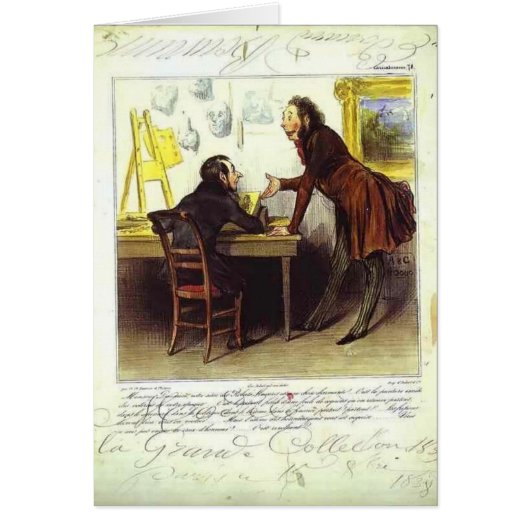 Honore Daumier: Mr. Daumier Cards (Front)
