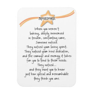 Honored Caregiver Flexible Magnet