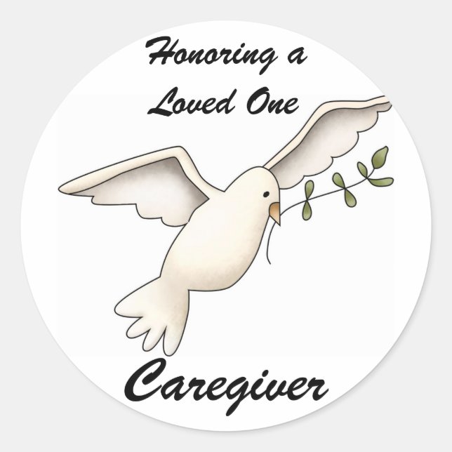 Honoring a Loved One, Caregiver Stickers (Front)