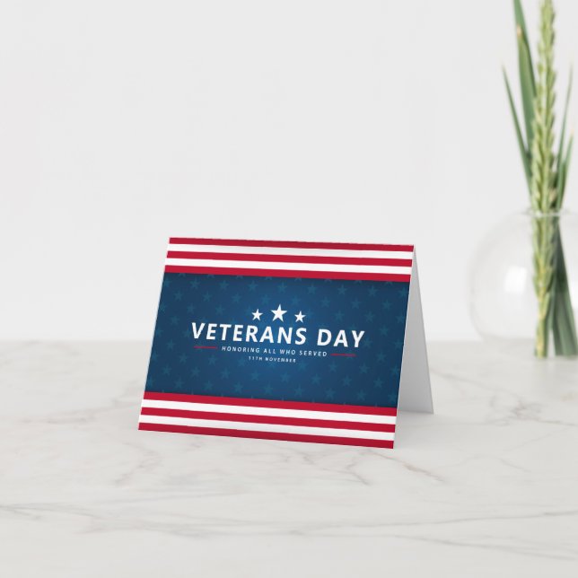 Honoring All Who Served Card (Front)