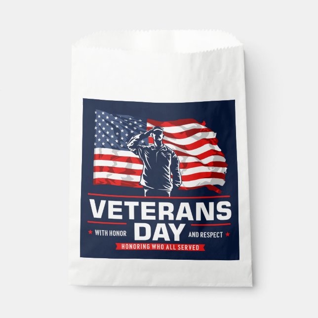 Honoring all who Served  Favor Bag (Front)