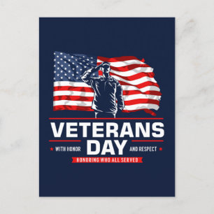Honoring all who Served Holiday Postcard