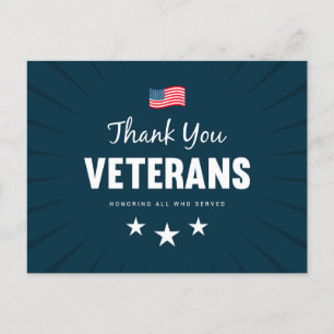 Honoring all who Served  Holiday Postcard