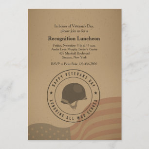 Honoring All Who Served Invitation