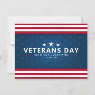 Honoring All Who Served Postcard