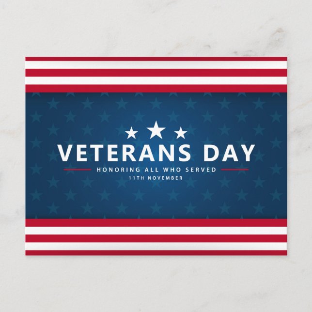 Honoring All Who Served Postcard (Front)