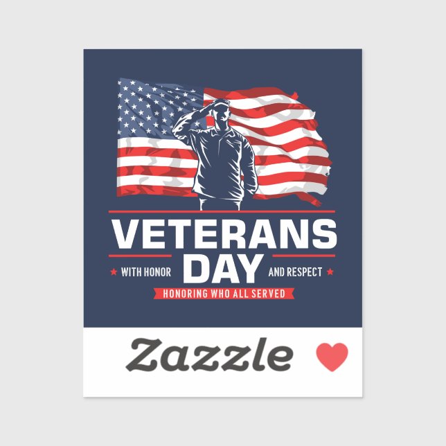 Honoring all who Served  Sticker (Sheet)