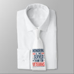 Honoring All Who Served Thank You Veterans Day  Neck Tie<br><div class="desc">Honoring All Who Served Thank You Veterans Day American Flag</div>