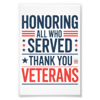 Honoring All Who Served Thank You Veterans Day 