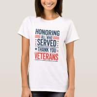 Honoring All Who Served Thank You Veterans Day