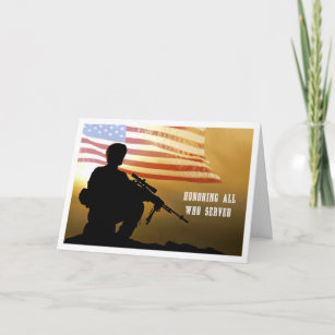 Honoring all who served. Veterans Day Cards