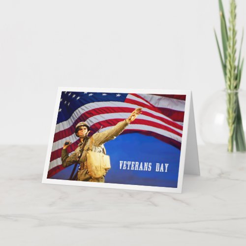 Honoring all who served Veterans Day Custom Cards