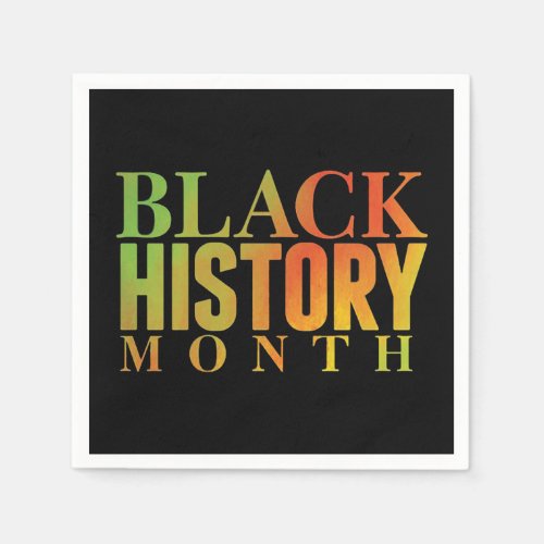 Honoring Decades BHM Party Paper Napkins