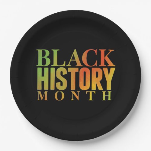 Honoring Decades BHM Party Paper Plates