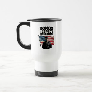 Honoring Heroes Veteran Day Patriotic Design Travel Mug