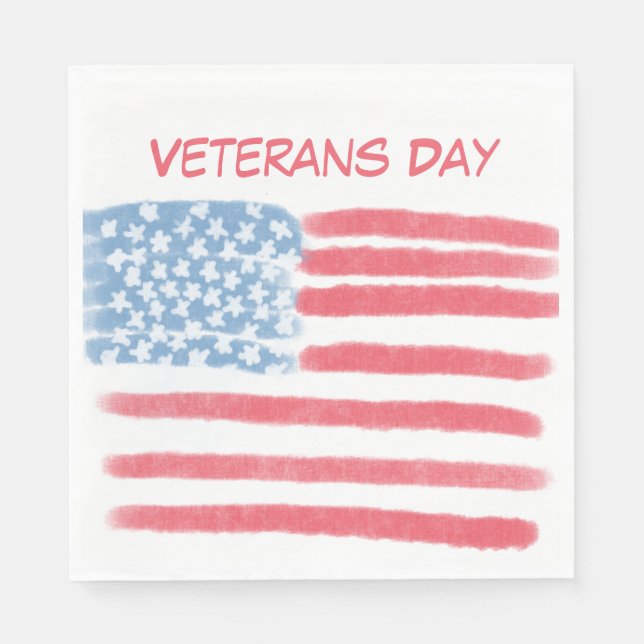 Honoring Heroes | Veterans Day Celebration Napkins (Front)