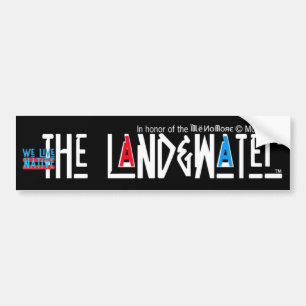 Honoring IdleNoMore - We Live Native=Land&Water Bumper Sticker