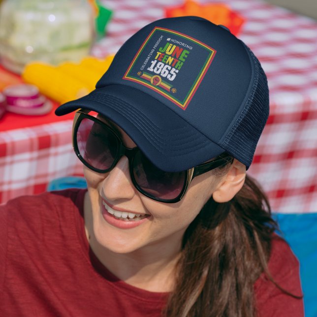 Honoring Juneteenth 1865-Celebrating Freedom Trucker Hat (Creator Uploaded)