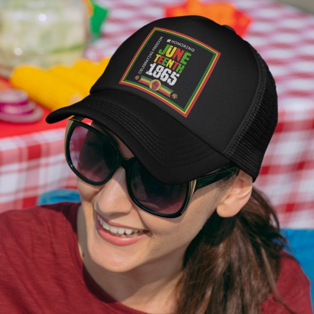 Honoring Juneteenth 1865-Celebrating Freedom Trucker Hat (Creator Uploaded)