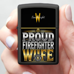 Honoring Love and Courage in Firefighting AI Art Zippo Lighter