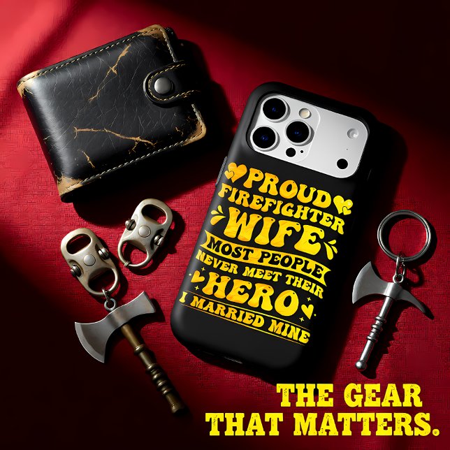 Honoring Love and Courage in Firefighting Case-Mate iPhone Case (Creator Uploaded)