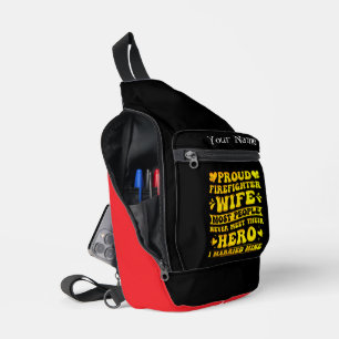 Honoring Love and Courage in Firefighting Sling Bag
