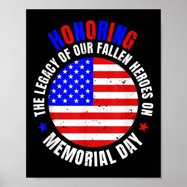 Honoring Memorial Day  Poster (Front)