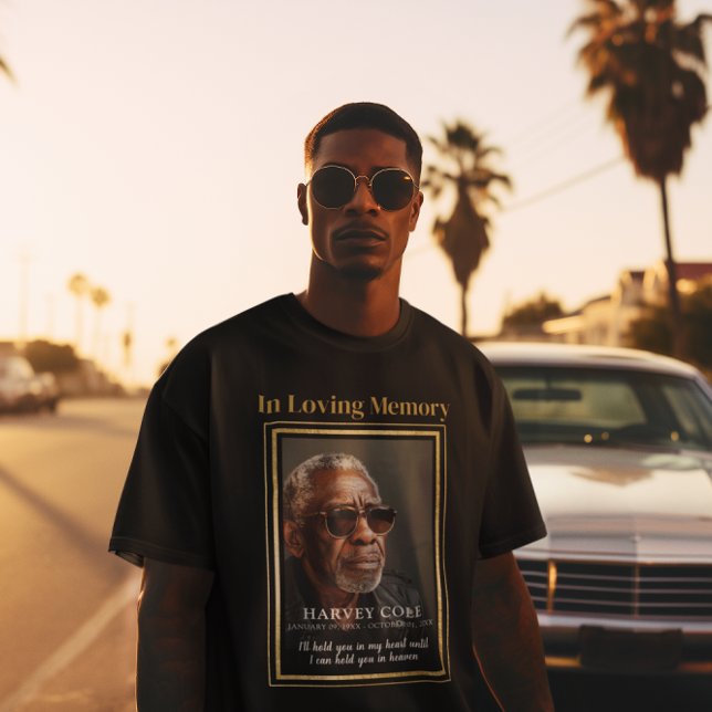 Honoring Memories: Personalized Photo Memorial T-Shirt (Creator Uploaded)