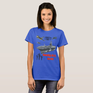 Honoring mighty military blue T-Shirt