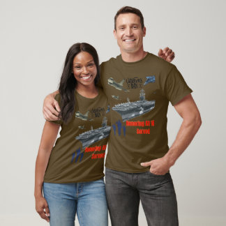 Honoring mighty military brown T-Shirt