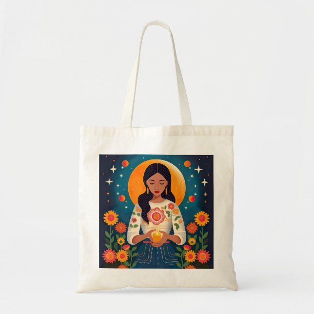 Honoring My Mothers and Ancestors in the Moon Tote (Front)