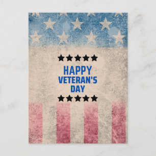 Honoring Our Heroes Happy Veteran's Day Postcard