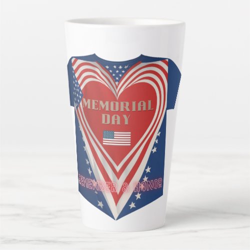 Honoring Our Heroes Memorial Day Tribute _ 2024 Latte Mug