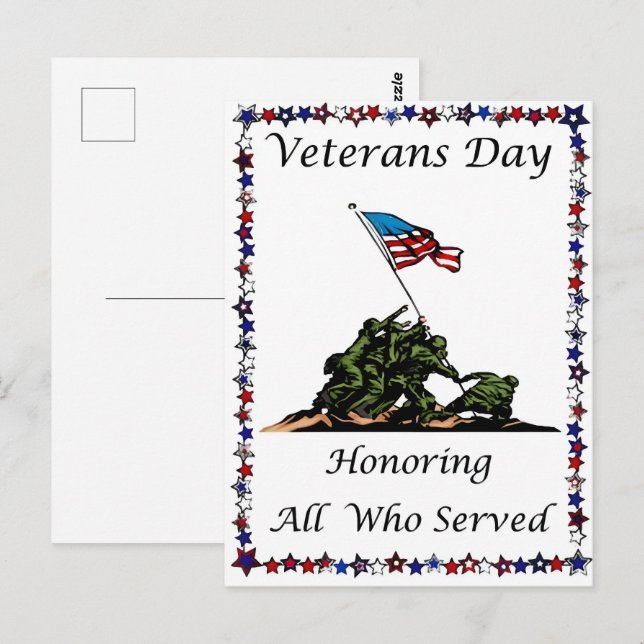 Honoring Our Heroes This Veterans Day 2025 Postcard (Front/Back)
