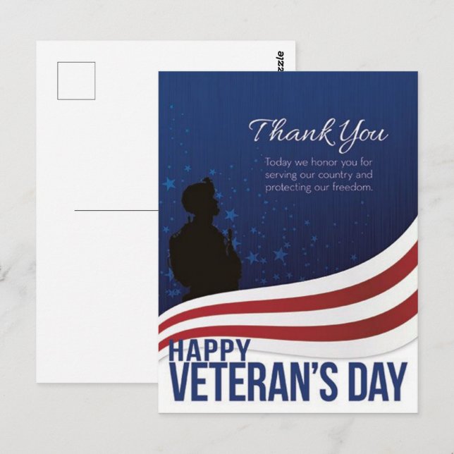 Honoring Our Heroes This Veterans Day 2025 Postcard (Front/Back)