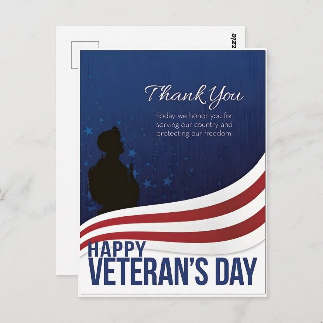 Honoring Our Heroes This Veterans Day 2025 Postcard (Front/Back)