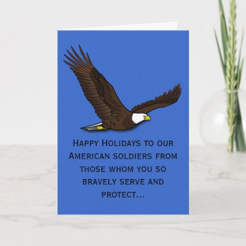 Honoring Our Soldiers Holiday Card