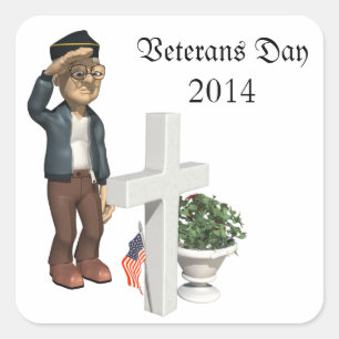 Honoring our Veterans - Square Sticker