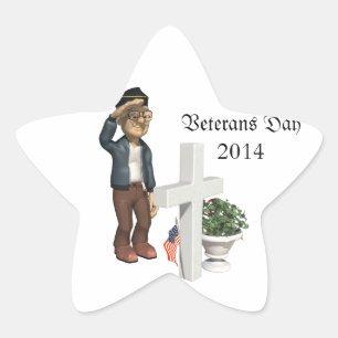 Honoring our Veterans - Star Sticker
