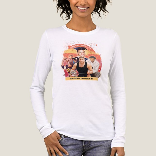 Honoring Parris Lucas - Women Long Sleeve Tri-Blend Shirt (Front)